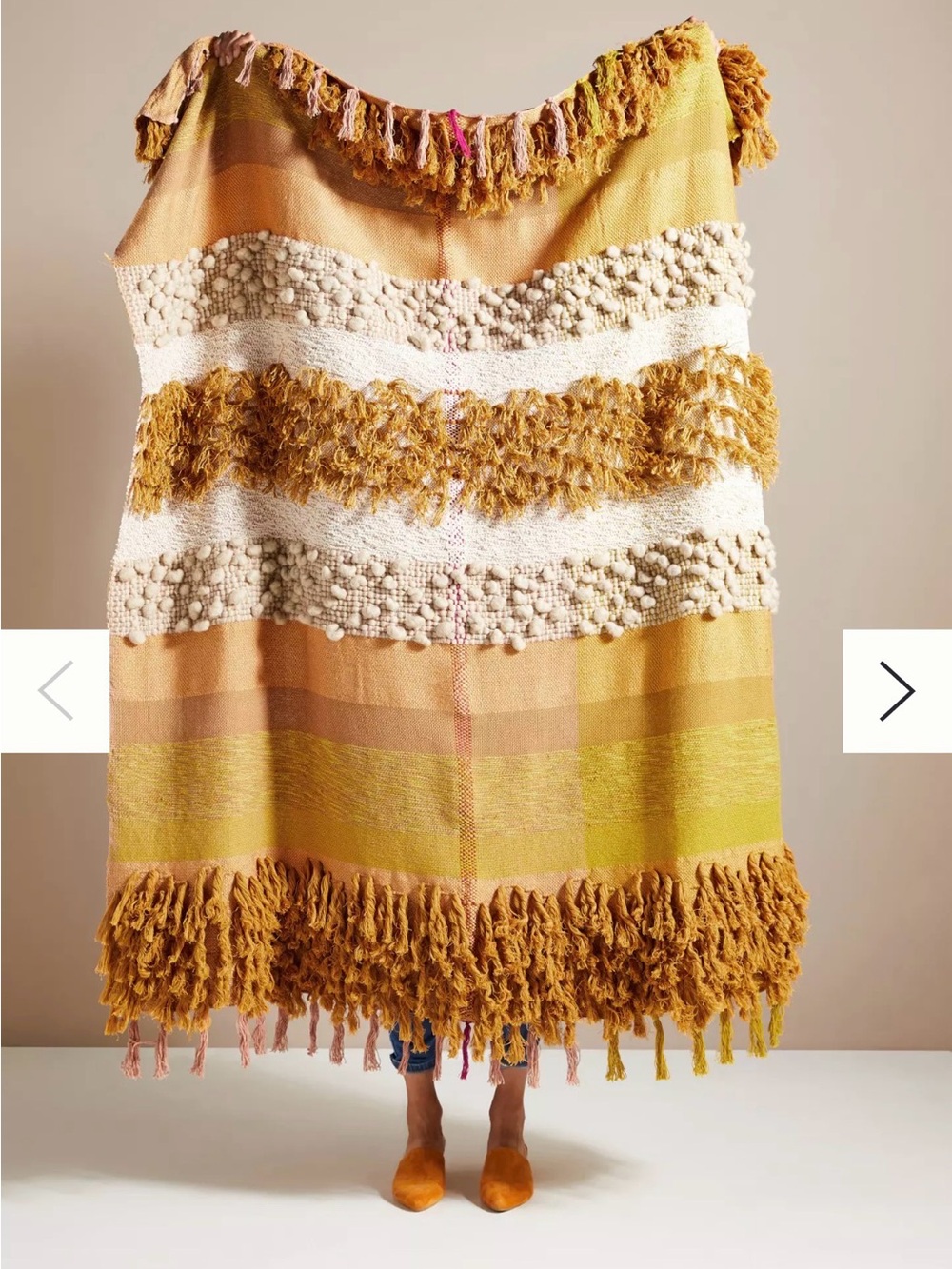 Anthropologie All Roads Bloomfield Throw Blanket